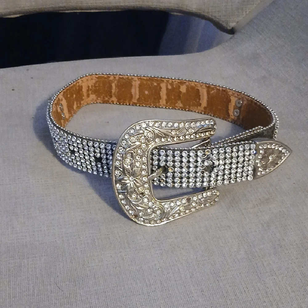 Silver cross embellished  kids Belt